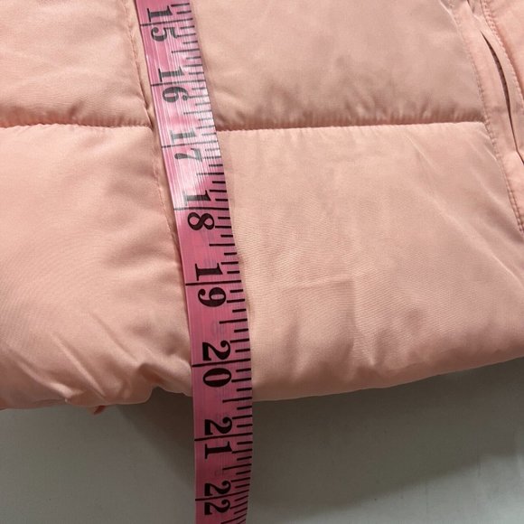 NWT Gap Kids XXL Pink Shearling Lined Puffer Vest Barbiecore Womens Small Medium - Picture 11 of 14